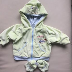 Bunnies by The Bay jacket and slippers